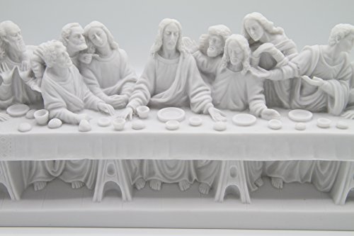 Estatua The Last Supper 12 x 4 pulgadas miniatura 4