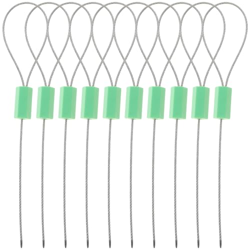 10pcs Security Cable Seals Tamper Self Locking Steel Wire Tags Shipping Containers Trailers Trucks