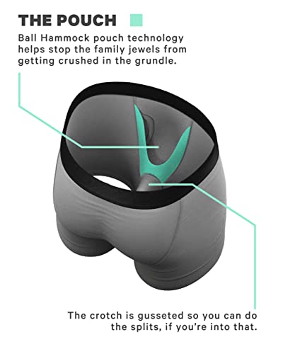 Shinesty Ball Hammock Mens Bulge Enhancing Underwear | Boxer Briefs Men With Fly | Anti-Chafing, Moisture Wicking, Breathable, Bulge Enhancer, Scrotal Support | Us Xl Grey #TOP1