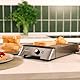 Cecotec Horizontaler Toaster - Flacher Toaster 3 Widerstände NiceSlice Inox. 1000W, Alle Arten von Brot oder Gebäck, Quarzwiderstände, Edelstahl-Oberflächen, 6 Bräunungsstufen.