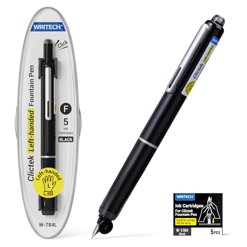 WRITECH Fountain Pen Left Handed: Retractable Style...