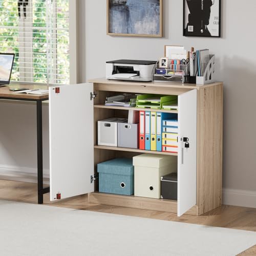 anrekl Aktenschrank, Büroschrank Abschließbarer Schrank mit Einlegeböden, Mehrzweckschrank Höhenverstellbar Aufbewahrungsschrank Aktenschränke für Büro, Homeoffice, Wohnzimmer anrekl Aktenschrank, Büroschrank Abschließbarer Schrank mit Einlegeböden, Mehrzweckschrank Höhenverstellbar Aufbewahrungsschrank Aktenschränke für Büro, Homeoffice, Wohnzimmer