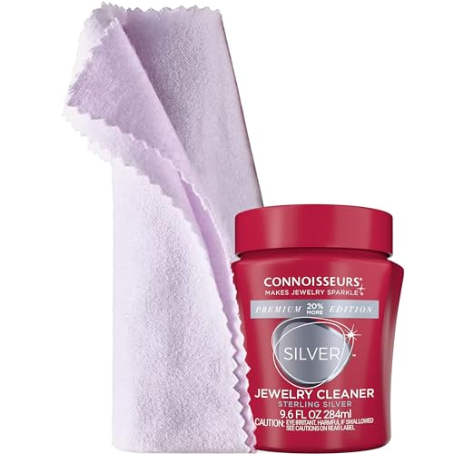 CONNOISSEURS - Premium Edition Silver Jewelry Cleaning Kit - Silver Jewelry Cleaner Solution and...