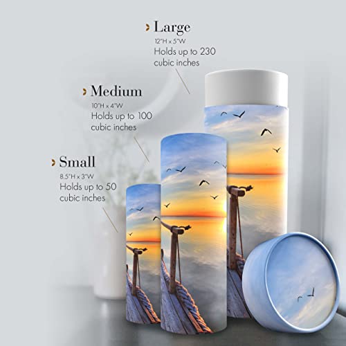 Image of Dock of The Bay Biodegradable Urns for Adult Ashes - Eco Friendly, Scattering Tube