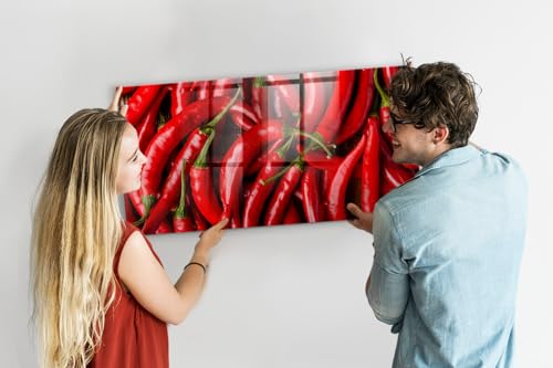 Tableau magnétique verre 120x60 cm piments forts effaçable - 4