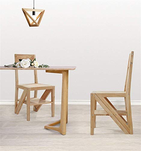 Taburete con peldaños de madera portátil para evitar caídas y optimizar espacios pequeños 8