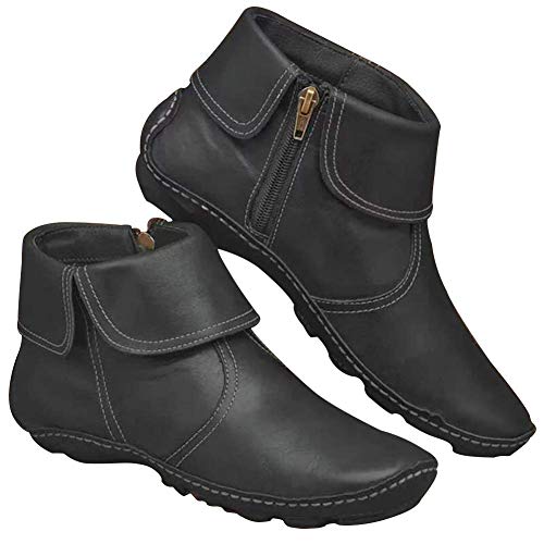 Wasserabweisende Schuhe für Herbst Winter Stiefelette Damen Stiefel Biker Boots Stiefeletten Chelsea Boots