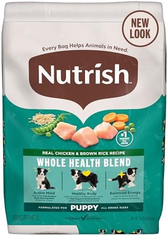 Nutrish Bright Puppy Premium Natural Dry Dog Food, Real Chicken &...