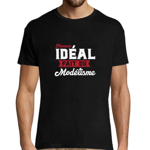 T-shirt homme humour modélisme cadeau papa anniversaire original vêtement imprimé France