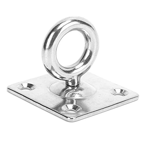 Stainless Steel Ceiling Hooks Pad Eye Plate U Hooks for Seawater (Rotating square door buckle 5MM) (Rotating square door buckle 6MM) (Rotating square door buckle 8MM)