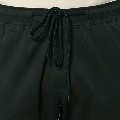 Image of Hubberholme Men's Regular Fit Cotton Trousers, Ankle Length Button & Drawstring Waist Cargo Chinos