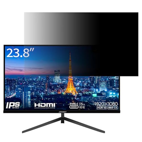 JAPANNEXT JN-IPS2380FHDR-C 23.8�C���` 16:9 �Ή� �`�����h�~�t�B���� �v���C�o�V�[�t�B���^�[ �u���[���C�g�J�b�g ���˖h�~ PC �p�\�R�� ���j�^�[ �̂������h�~ ��ʕی� �ی�V�[�g ���E�ȒP ���ʎg�p