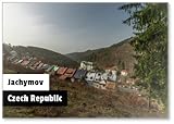 Aimant de réfrigérateur Spa Ville de forêt sur Valey avec rues de Jachymov