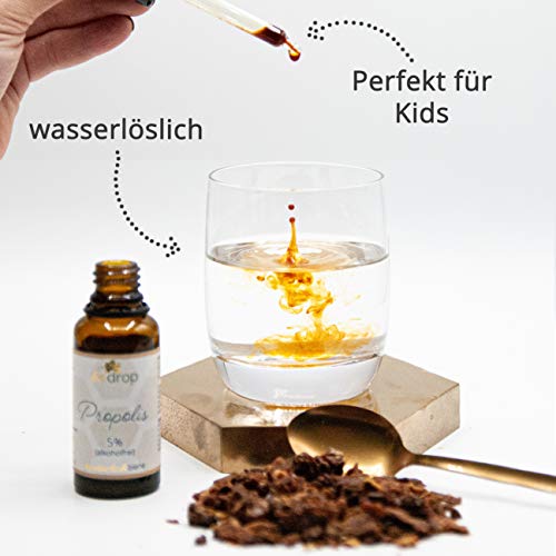 Propolis Tropfen ohne Alkohol - Propolis Extrakt auch für Kinder & Tiere geeignet - Reine Imker Qualität, alkoholfrei, keine Zusatzstoffe – Bild 5