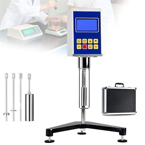 WYBYYDS Digital Viscosity Tester with 4 Rotors Industrial Paint & Adhesive Viscometer, with Adjustable Bracket,for Paint,Ink,Grease,Adhesive Food,Lab Testing