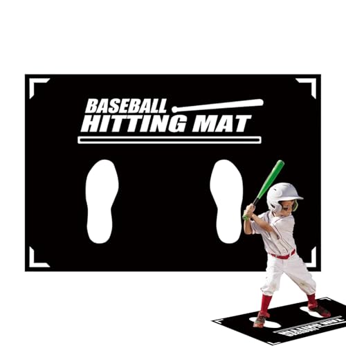 Tapis de frappe de baseball et de softball 90x60 cm en gazon pour extérieur