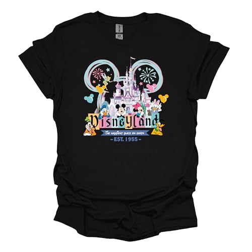 Mickey and Friends Est. 1955 Sweatshirtfor Men Women, Unisex Family Vacation T-shirt and Sweatshirt in Multiple Colors2