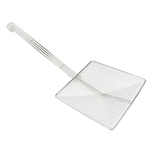 Tissting Cucina Spider Colino Schiumarola Mestolo In Acciaio Inox 304 - Colino Per Pasta 8 Pollici 20 Cm Filtro Olio E Grasso Per Cottura E Frittura, Facile Da Usare E Pulire, Design Quadrato