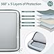 HYZUO 13,3-14 Zoll Laptop Tasche Set für MacBook Pro 14 M4/M3/M2/M1, MacBook Air/Pro 13,3, 13,5/13,8 Surface Book/Laptop, Laptophülle Schutzhülle für 13,3 HP Dell Lenovo Asus Acer, Aschblau