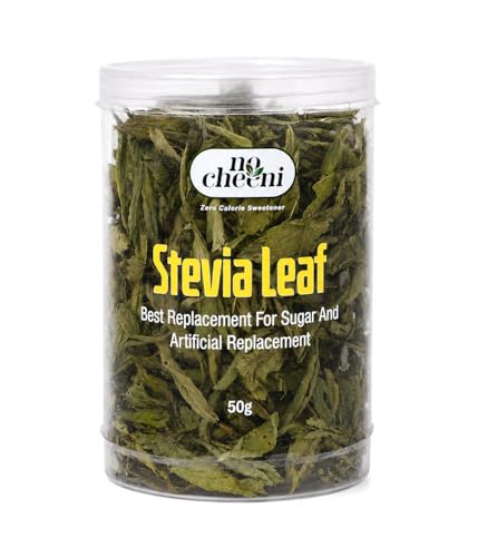 Image of No Cheeni Stevia 50g | Plant-based Natural Sweetener | Equivalent to Sweetness from 1Kg Sugar | 100% Natural Stevia leaves| Sweet like Sugar but with zero calories|