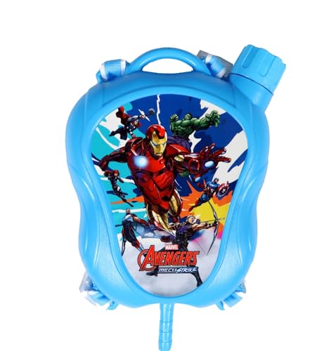 Image of Niku 500 ml Holi Pichkari Water Gun Water Tank for Kids Boys Girls | Avengers Backpack Tank with 1 Packet Herbal Gulal Color for Celebration | 0.5L Water Tank