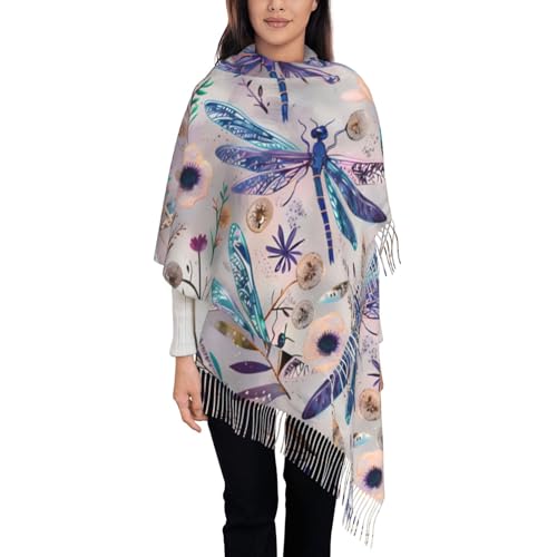 Skull Mushroom Hippie Scarf for Women– Winter Shawl with Tassels, Cozy Wrap for Women’s Festival & Casual Wear3