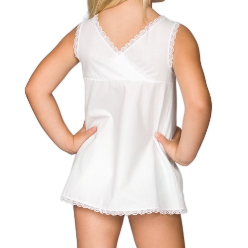 I.C. Collections Baby Girls White Simple A-Line Slip, 6m - 24m2