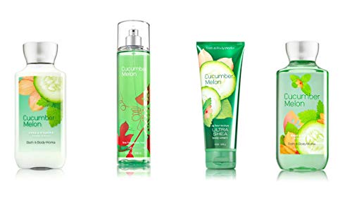 Bath & Body Works Cucumber Melon Set | Shower Gel, Body Lotion, Body Cream & Fragrance Mist