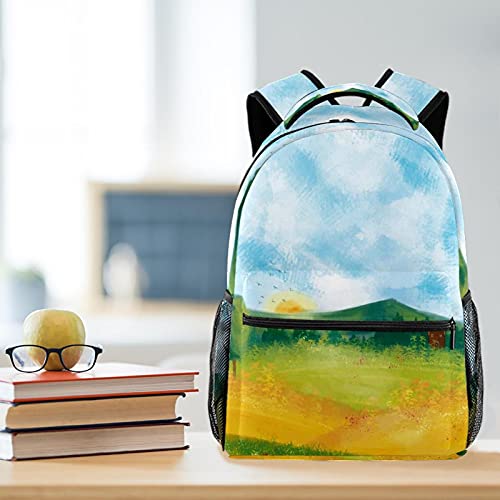 Sac à dos voyage pour campus filles garçons avec gourde