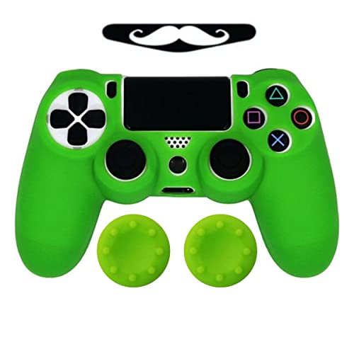 Capa Capinha Case Skin Compatível com Controle Joystick do Playstation 4 PS4 Protetora Anti Impacto Queda Silicone Alta Proteção (Verde)