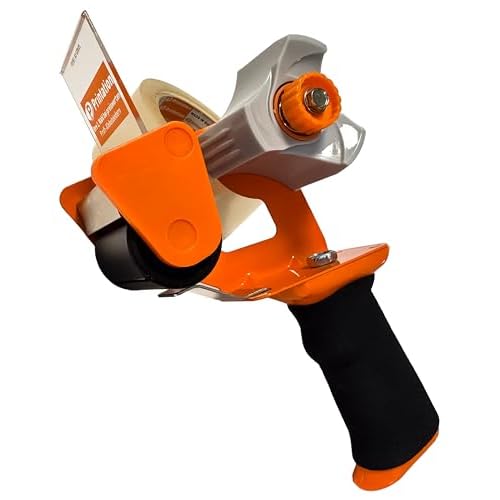 Paketbandabroller PRINTATION mit 2 Extras: Sicherheitsmesser (verhindert Verletzungen) + leicht (ermüdungsfrei