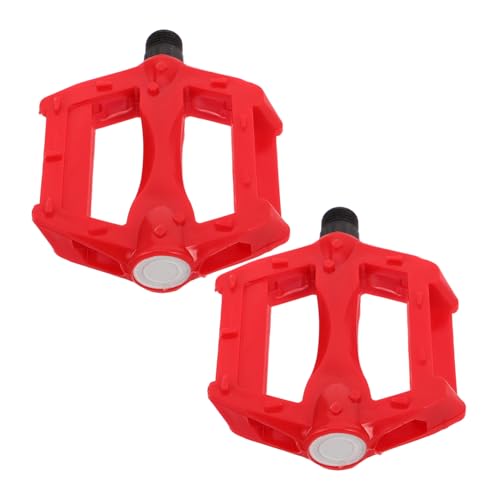 2 Pedales De Bicicleta De Montaña para Calapiés Mejora De Pedales De Aluminio Accesorios De Bicicleta De Montaña Pedalrax Iron Red