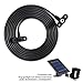 Wasserstein Weatherproof DC Extension Cable Compatible with Ring Spotlight Cam Battery Solar Panel - Flexible Positioning of Your Solar Panel for Maximum Sunlight Exposure (Black)