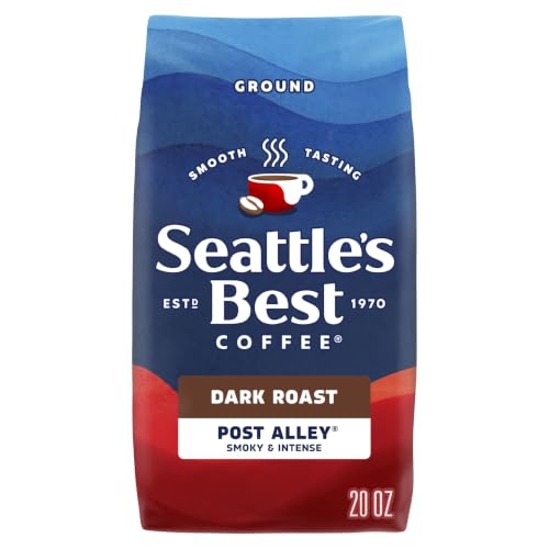 Seattle’s Best Coffee Post Alley Dark Roast Ground Coffee, 2...