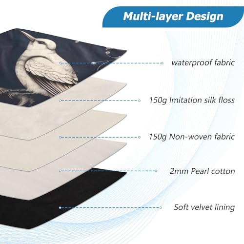 Funda para portátil 13-14 pulgadas impermeable con diseño floral miniatura 4