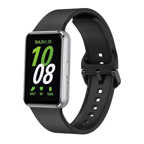Image of Valente Silicone Watch Straps Compatible for Samsung Galaxy Fit 3 (Pack of 2)