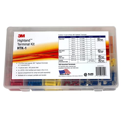 Juego de terminales recargable 3M Highland HTK-1 portátil con conectores