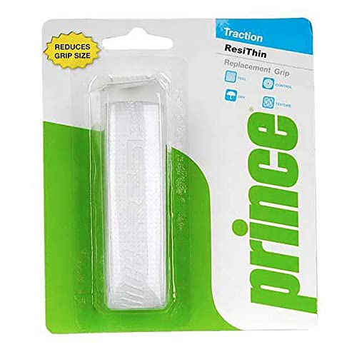 Prince Unisex ResiThin 1x Basic Grip Tapes, Unisex, ResiThin 1er, White, One Size