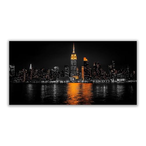 Peinture sur toile coucher de soleil 30x60cm pour réveiller un mur blanc sans éclat