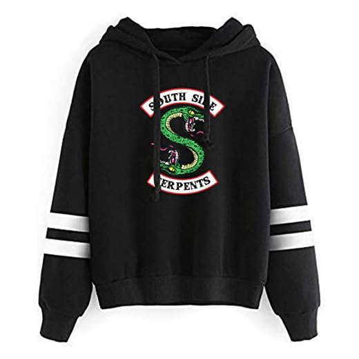HUASON Riverdale Ropa Sudaderas con Capucha Impresión de South Side Serpents Hoodie de Manga Larga para Niños (S)