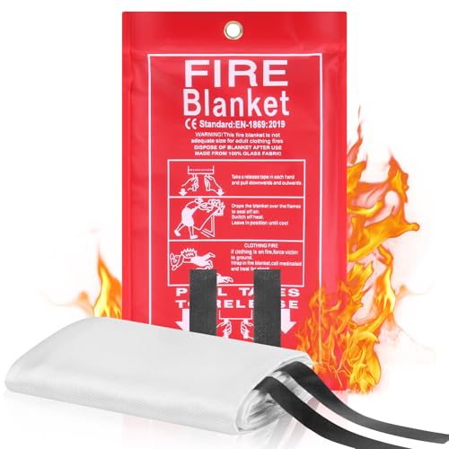 BEENNA Couverture Anti Feu, 1m x 1m