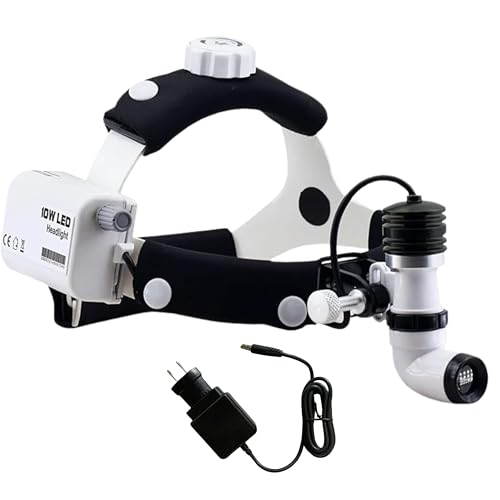 KASHSURG 10 Watt ENT Surgical LED Headlight for Doctors Hospital and Multi Purpose - (Non-Adjustable Focus of Light)