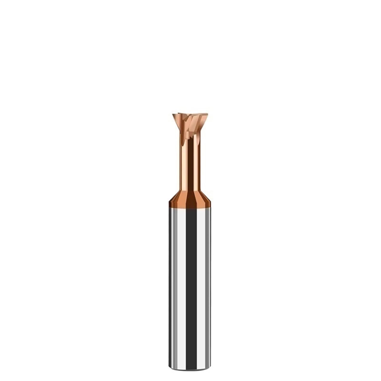 Hartmetall-Schwalbenschwanzfräser – 45/60/75 Grad Fasen-Schaftfräser, 3–20 mm Schnittdurchmesser for Metallfräsen, 1 Stück(Coated 60 Degree D12x60L)