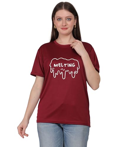 Stylish Cotton T-Shirt for Her – Round Neck, Half Sleeve