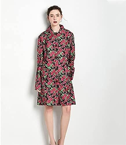 Chubasquero mujer impermeable transpirable de flores color rojo talla M 6