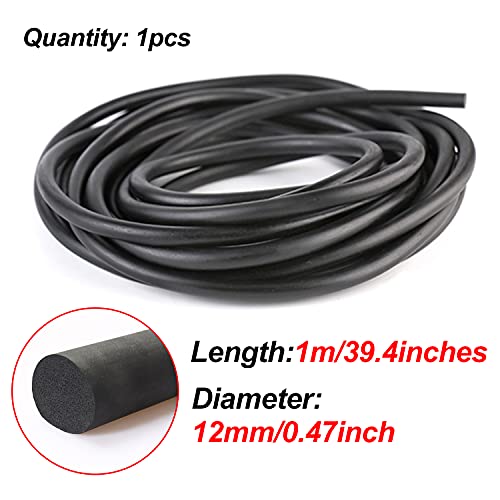 AMIMI Schuimende Rubber Seal Strip Roll Zwarte Ronde Vorm Spons Schuim Rubber Sterke Collision en Krasbestendigheid… - Image 3