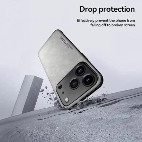 Étui de luxe iPhone 16 Plus antichoc cuir gris de protection - 4