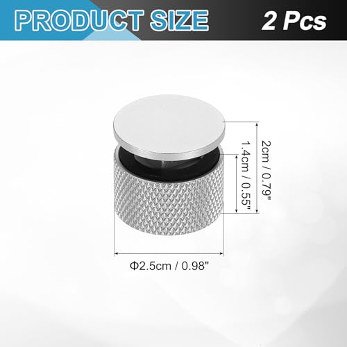 Sujetadores para careta de soldar PATIKIL de aluminio, 2 piezas miniatura 2