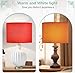 LUMIPAP Set of 2 Medium Red Drum Lampshades,11.81