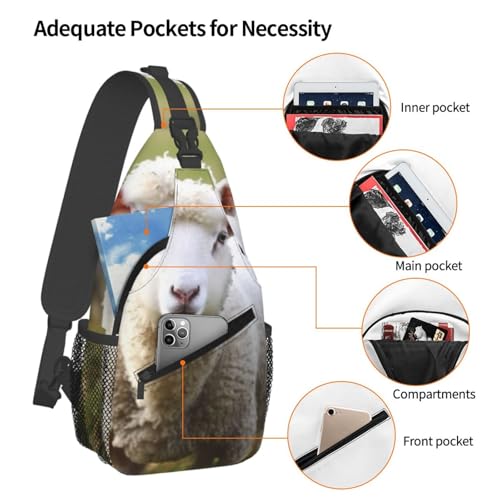 Bolso cruzado de hombre tipo mochila bandolera para senderismo miniatura 4